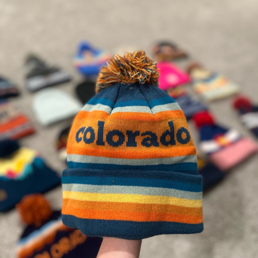 NWOT Colorado Striped Knit Beanie Unisex
